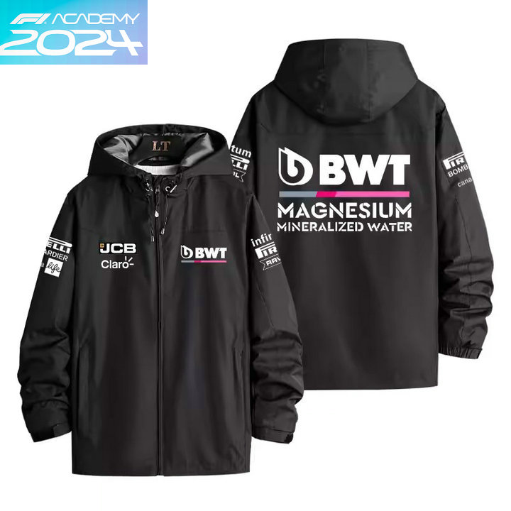 2024 Veste Imperméable BWT Racing Point F1 Team Capuche Homme